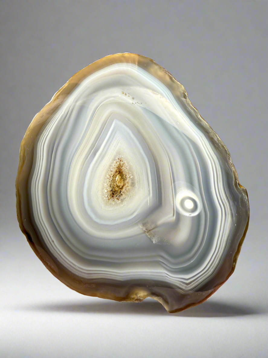 Rare Midnight Muse Parallax Agate – Madhya Pradesh, India | Farmer-Found, Natural Chalcedony
