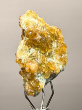 Load image into Gallery viewer, Hessonite Garnet Cluster on Matrix – Natural Collector Specimen from Pakistan | High-Grade Orange-Red Garnet Crystals
