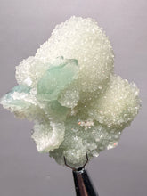 Load image into Gallery viewer, Luminous Mint Apophyllite with Glittering Druzy Sugar Quartz – India
