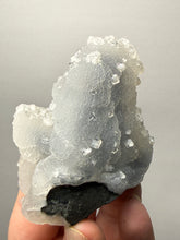 Load image into Gallery viewer, Druzy Chalcedony Stalactite with Druzy Clear Apophyllite | Maharashtra, India
