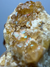 Load image into Gallery viewer, Hessonite Garnet Cluster on Matrix – Natural Collector Specimen from Pakistan | High-Grade Orange-Red Garnet Crystals
