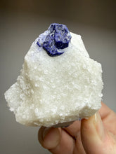 Load image into Gallery viewer, Afghan Lazurite Specimen | Deep Blue Lapis-Grade Crystal on Matrix | Collector Display Mineral
