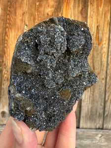Druzy Black Apophyllite • Maharashtra, India