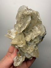 Load image into Gallery viewer, LARGE Silvery Bladed “Rose” Calcite Cluster – Yaogangxian Mine, Hunan, China
