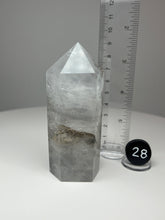 Load image into Gallery viewer, Dendrite Manganese Included Iron Oxide Quartz (Golden Healer) Obelisk Tower • RARE
