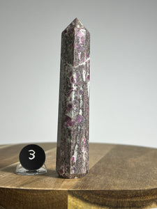 Ruby in Albite Tower from India