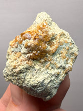 Load image into Gallery viewer, Hessonite Garnet Cluster on Matrix – Natural Collector Specimen from Pakistan | High-Grade Orange-Red Garnet Crystals
