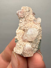 Load image into Gallery viewer, Pink Apophyllite on Red &amp; Green Heulandite – Deccan Traps, Maharashtra, India
