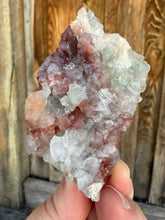 Load image into Gallery viewer, Red &amp; Green Apophyllite + Peach Scolecite • RARE, High Grade • Maharashtra, India

