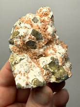Load image into Gallery viewer, Peach Druzy Heulandite on Matrix – India | Rare Peach Crystal Mineral Specimen for Collectors &amp; Display

