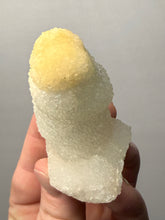 Load image into Gallery viewer, High-Grade “Dream Cloud” Druzy Chalcedony Stalactite — Maharashtra, India (Collector Display Specimen)
