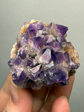Load image into Gallery viewer, Premium Hematite-Phantom Deep Magenta Ametrine Cluster | Deccan Traps, India | Collector Mineral Specimen
