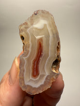Load image into Gallery viewer, Polished Malawi Agate Half – High-Grade African Banded Agate Display Specimen
