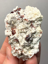 Load image into Gallery viewer, High-Grade Naturally Faceted Red Spessartine Garnet on Matrix — Skardu, Pakistan
