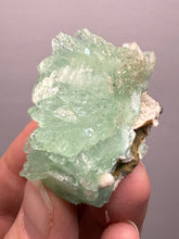 Load image into Gallery viewer, Luminous Mint Apophyllite with Glittering Druzy Sugar Quartz – India
