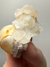 Load image into Gallery viewer, Rare Botryoidal Yellow Fluorite on Quartz Matrix  Collector Mineral Specimen – Maharashtra, India
