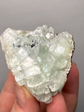 Load image into Gallery viewer, Light Mint Green “Disco Ball” Radial Apophyllite on Pink &amp; Green Heulandite — Deccan Traps, India
