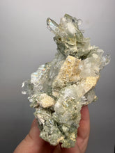 Load image into Gallery viewer, Chlorite-Included Quartz Cluster (Green Phantom Quartz) – Pakistan Mineral Specimen
