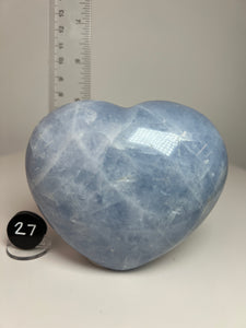 Blue Celestite Heart