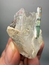 Load image into Gallery viewer, Lime Green Tourmaline on Matrix– Pegmatite Mineral Specimen from Pakistan
