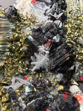 Load image into Gallery viewer, New Find: Huanzala Mine Peru Sphalerite + Chalcopyrite + Apatite + Calcite + Quartz | Collector Display Specimen
