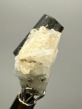 Load image into Gallery viewer, Dark Green Stak Nala Tourmaline and Cleavelandite – Haramosh Mountains, Pakistan | Thumbnail Specimen
