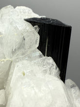 Load image into Gallery viewer, Dark Green Cap Stak Nala Tourmaline with Cleavelandite Matrix – Haramosh Mountains, Pakistan
