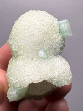 Load image into Gallery viewer, Luminous Mint Apophyllite with Glittering Druzy Sugar Quartz – India
