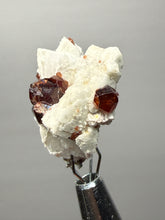 Load image into Gallery viewer, High-Grade Naturally Faceted Red Spessartine Garnet on Matrix — Skardu, Pakistan
