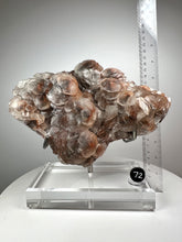 Load image into Gallery viewer, Red Phantom Pagoda Flower Pedal Calcite from Hubei Province, China • High Grade High Shine • Stand Included • Mineral Collector’s Showpiece
