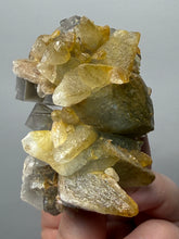 Load image into Gallery viewer, Isometric Fluorite &amp; Scalenohedral Calcite Specimen | Pakistan Mineral Collector Display Piece
