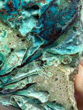 Load image into Gallery viewer, 6” Polished Native Copper in Chrysocolla — Display Specimen (Indonesia)
