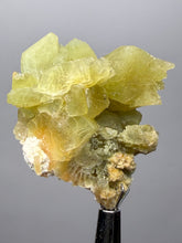 Load image into Gallery viewer, High-Grade Green Heulandite on Peach Stilbite Crystal Cluster | Deccan Traps, Maharashtra, India | Collector Mineral Specimen
