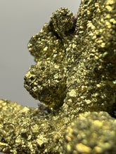Load image into Gallery viewer, Chalcopyrite Botryoidal Stalactites on Calcite – Cabinet Specimen | Tongshankou Mine, Edong, Daye, Huangshi Prefecture, Hubei Province, China

