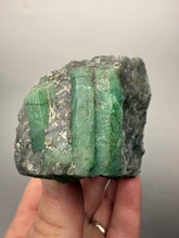 Load image into Gallery viewer, Emerald Variety Green Beryl on Matrix | Northern Bahia, Brazil | Collector Mineral Display Specimen
