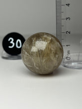 Load image into Gallery viewer, Golden Rutile Quartz (AKA Golden Angel Hair Quartz) Sphere
