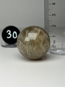 Golden Rutile Quartz (AKA Golden Angel Hair Quartz) Sphere