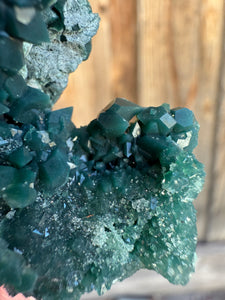 Gemmy Green Heulandite Zeolite • Maharashtra, India