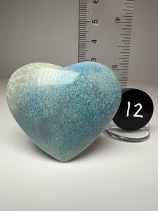 Blue Trolleite from Brazil • Heart