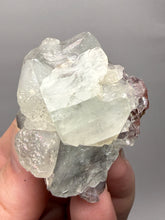 Load image into Gallery viewer, Lustrous Apophyllite over Red Heulandite (Zeolite Pocket) — Deccan Traps, Maharashtra, India

