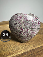 Load image into Gallery viewer, Ruby in Albite Puff Heart from India
