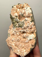 Load image into Gallery viewer, Peach Druzy Heulandite on Matrix – India | Rare Peach Crystal Mineral Specimen for Collectors &amp; Display
