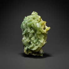 Load image into Gallery viewer, High-Grade Green Heulandite on Peach Stilbite Crystal Cluster | Deccan Traps, Maharashtra, India | Collector Mineral Specimen
