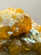 Load image into Gallery viewer, Hessonite Garnet Cluster on Matrix – Natural Collector Specimen from Pakistan | High-Grade Orange-Red Garnet Crystals
