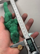 Load image into Gallery viewer, 5.5” High-Grade Malachite Stalactite “Cave” Formation | DR Congo | Mineral Collector Specimen
