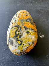 Load image into Gallery viewer, Bumblebee Jasper Agate Palm Stone from West Java, Indonesia • AAA High Grade
