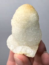 Load image into Gallery viewer, High-Grade “Dream Cloud” Druzy Chalcedony Stalactite — Maharashtra, India (Collector Display Specimen)
