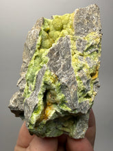 Load image into Gallery viewer, High-Grade Green Wavellite Collectors Specimen - Radiating Botryoidal Crystal Formation - Arkansas, USA
