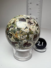 Load image into Gallery viewer, Rainforest Jasper Agate Sphere from Madagascar
