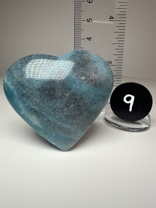 Blue Trolleite from Brazil • Heart